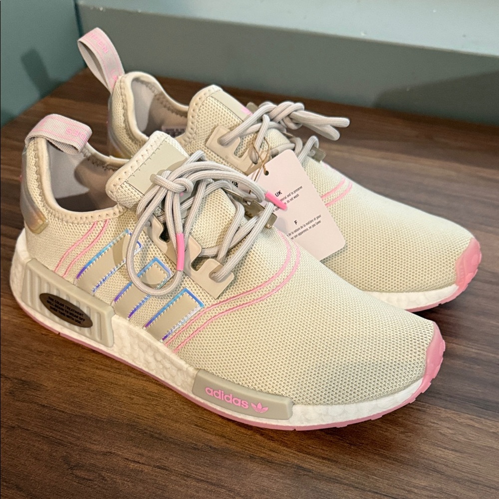 Adidas NMD women’s  Sneakers - Cream and Pink Accents